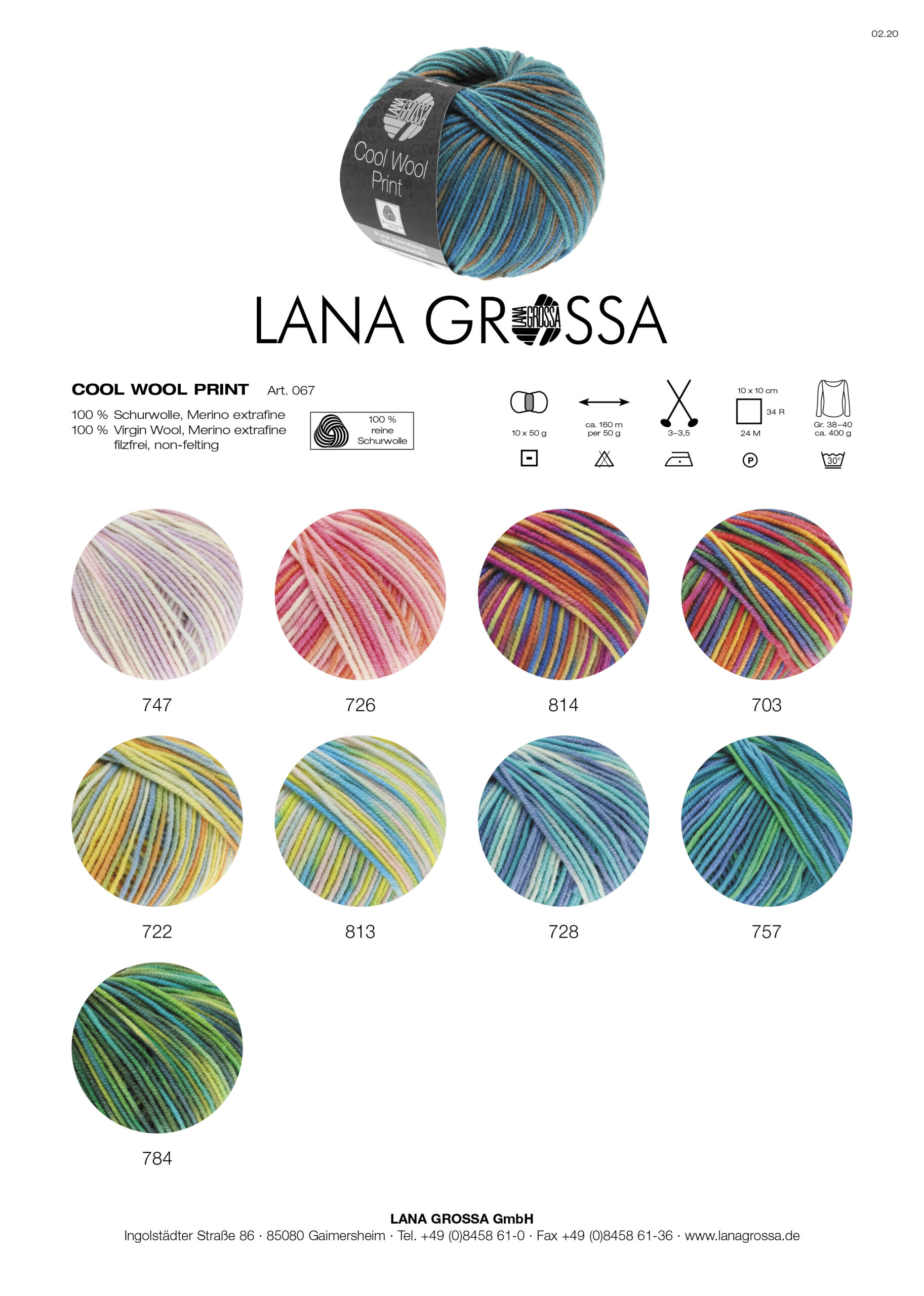 Lana Grossa COOL WOOL PRINT