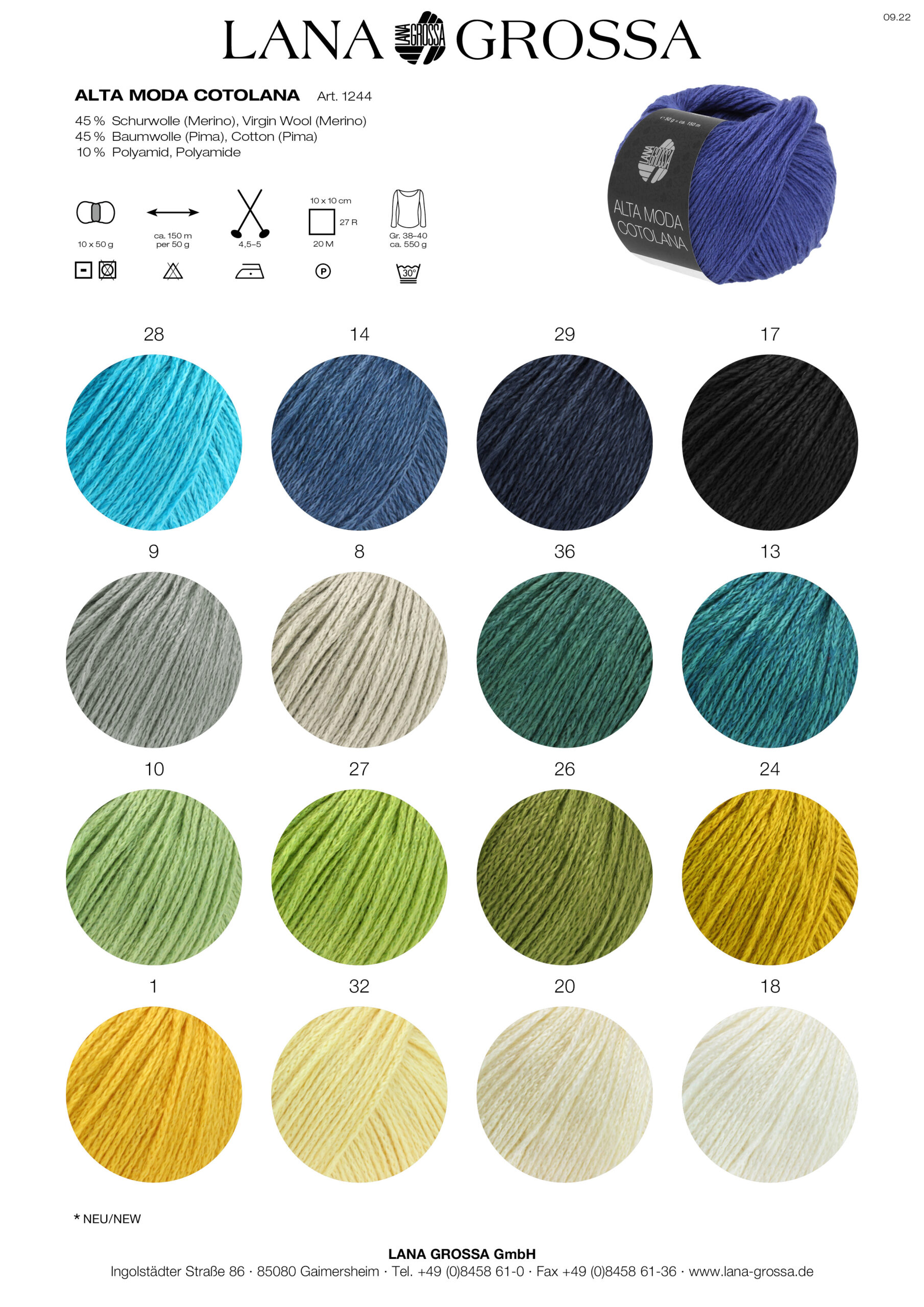 Lana Grossa ALTA MODA COTOLANA