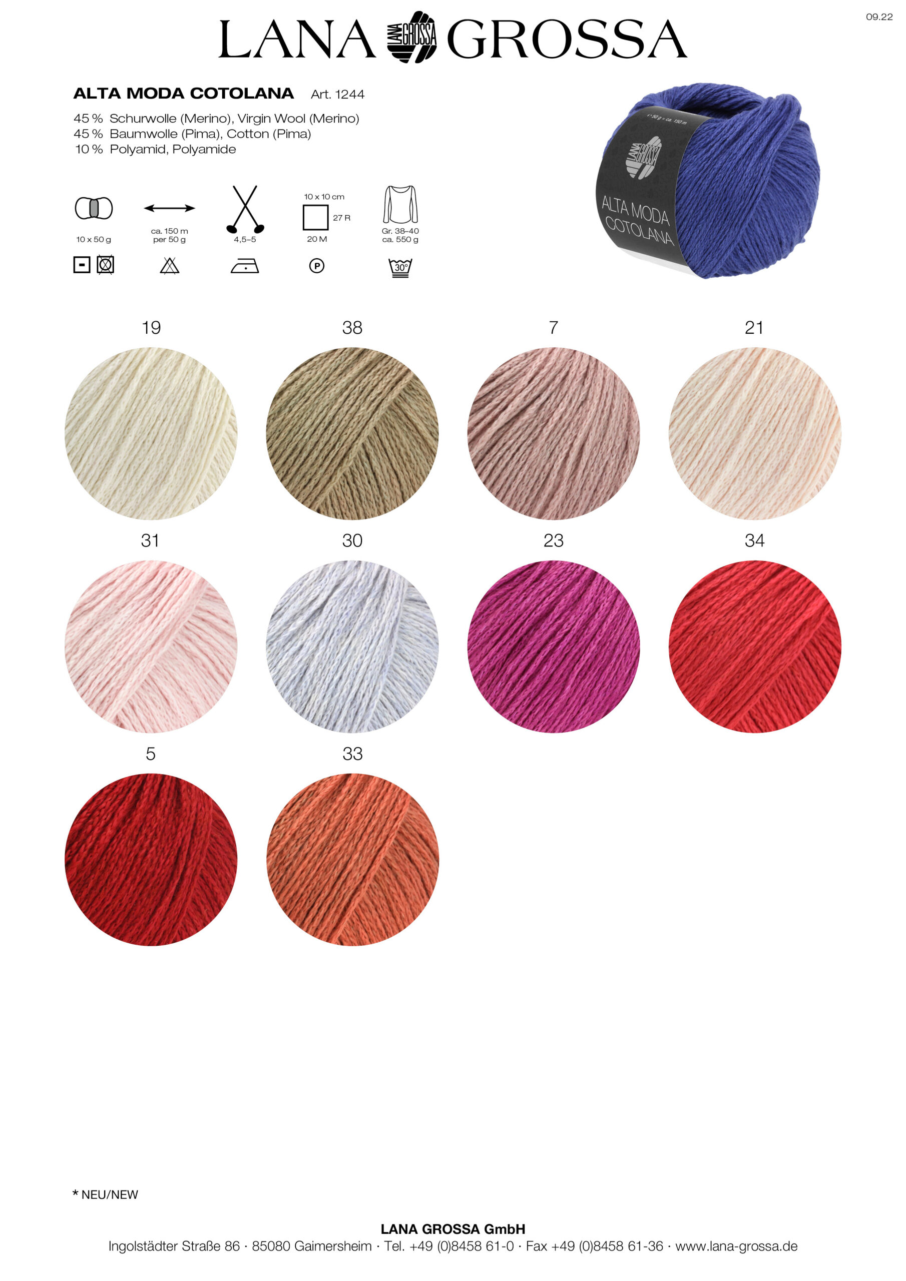 Lana Grossa ALTA MODA COTOLANA