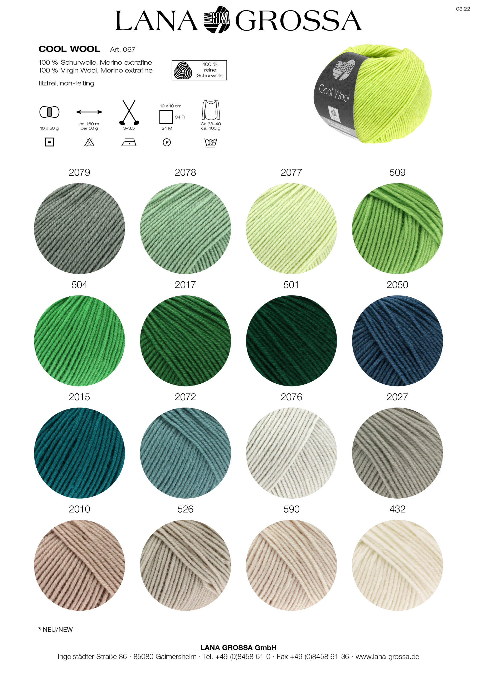 LANA GROSSA Mode mit Wolle Handels- und Vertriebs GmbH COOL WOOL