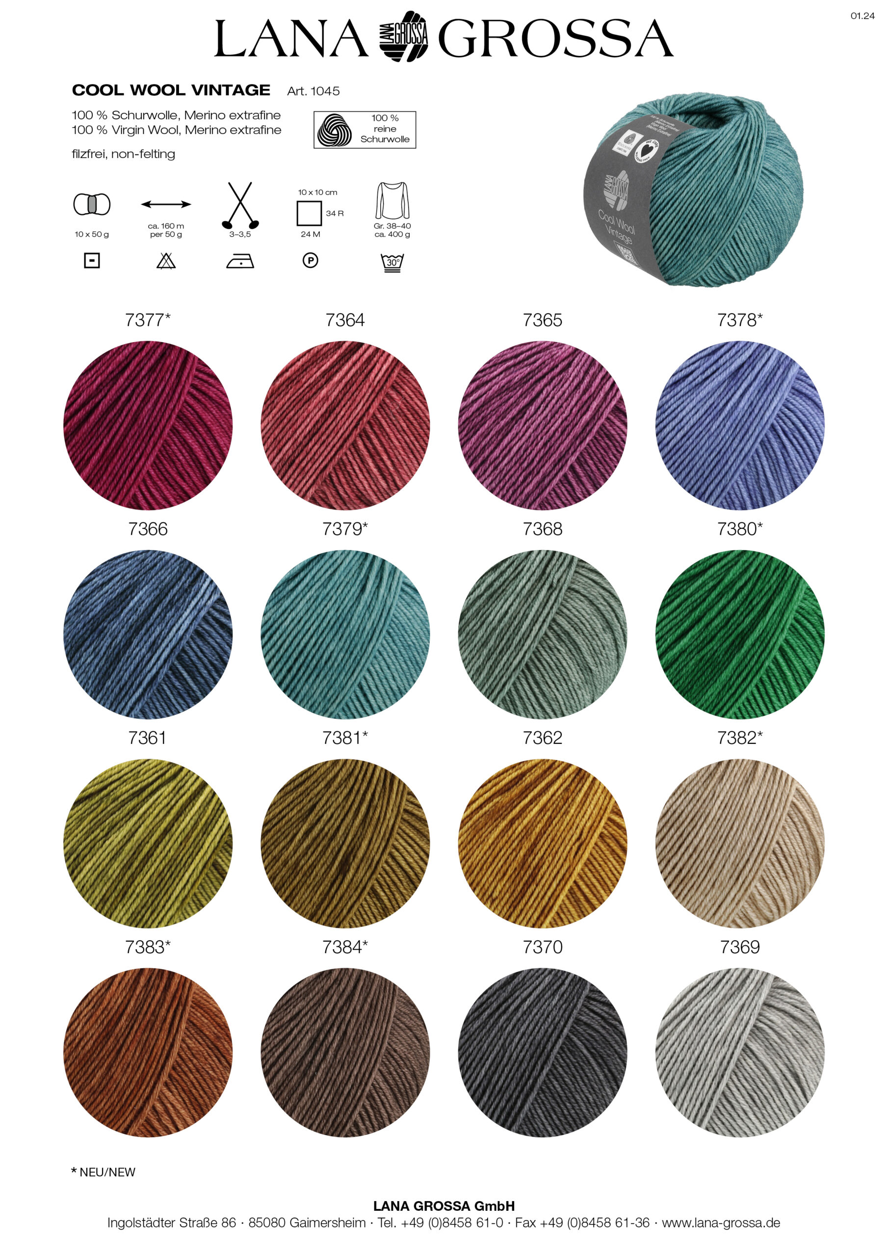 LANA GROSSA Mode mit Wolle Handels- und Vertriebs GmbH COOL WOOL VINTAGE