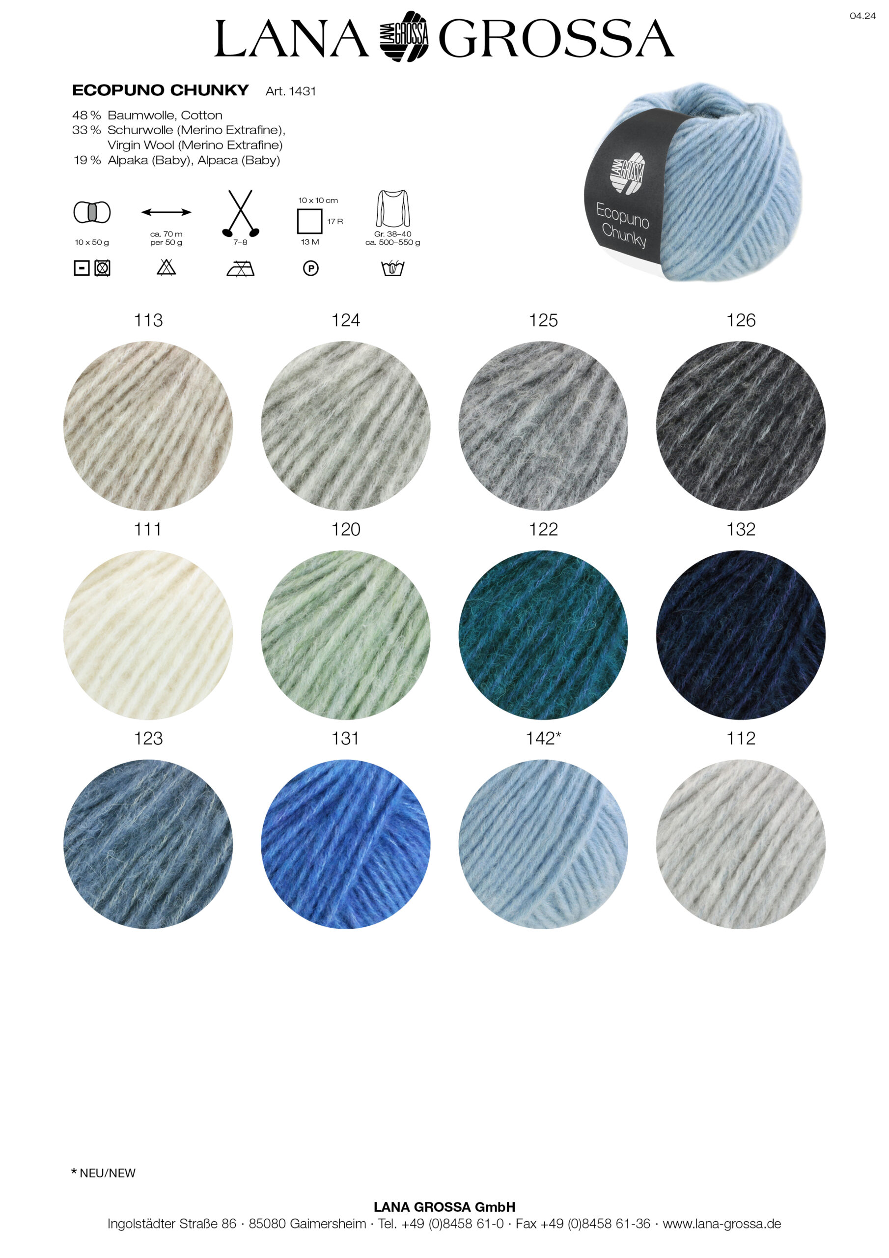 Lana Grossa ECOPUNO CHUNKY