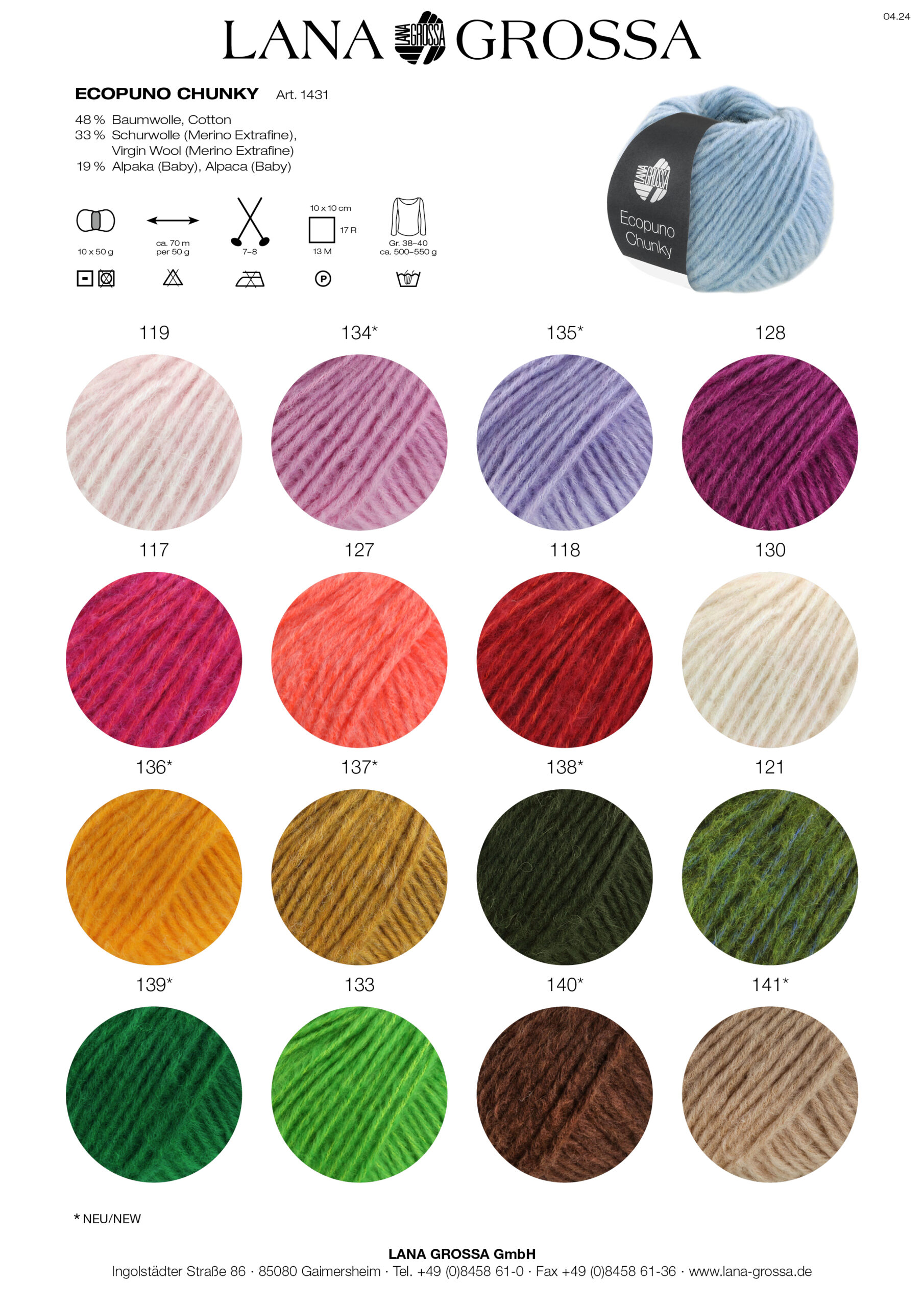 Lana Grossa ECOPUNO CHUNKY