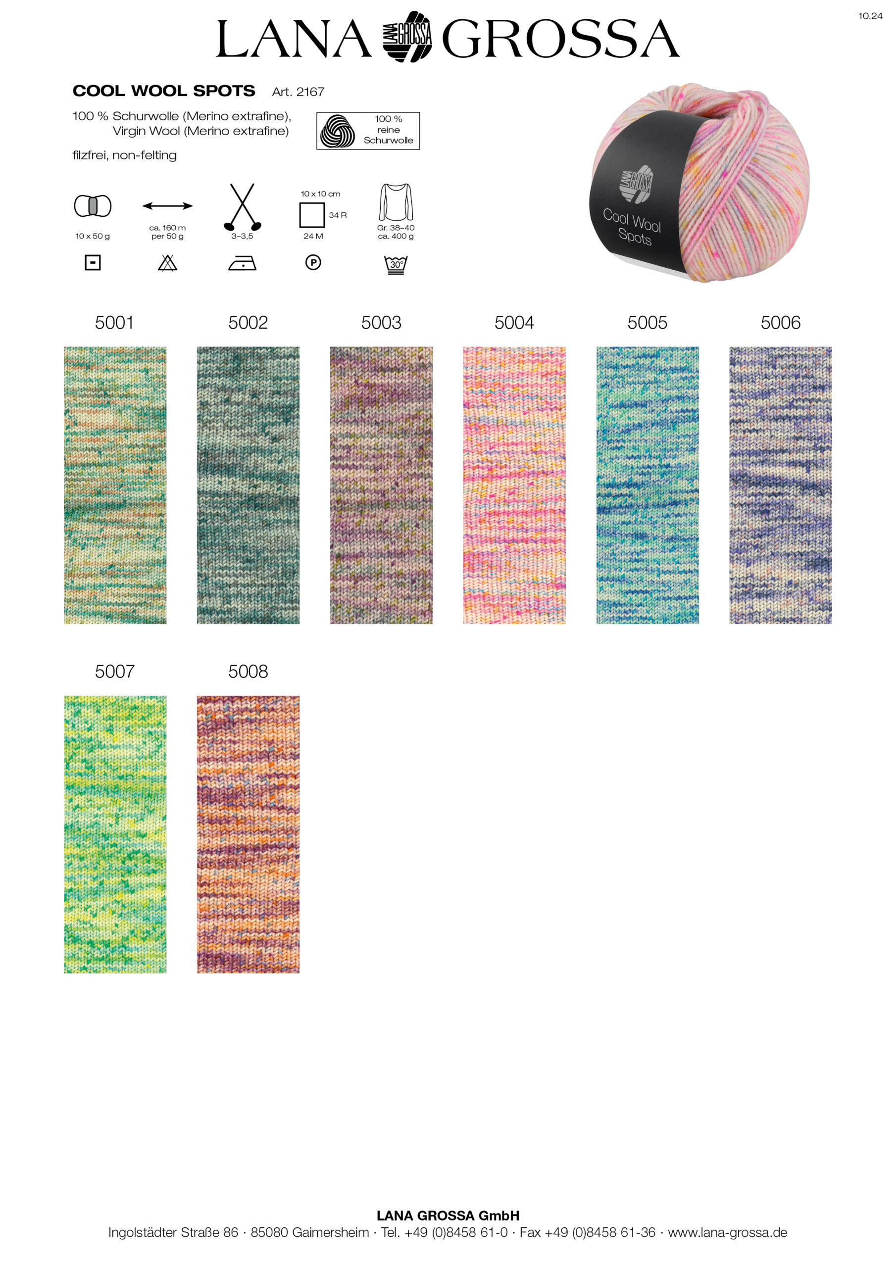 LANA GROSSA Mode mit Wolle Handels- und Vertriebs GmbH COOL WOOL SPOTS