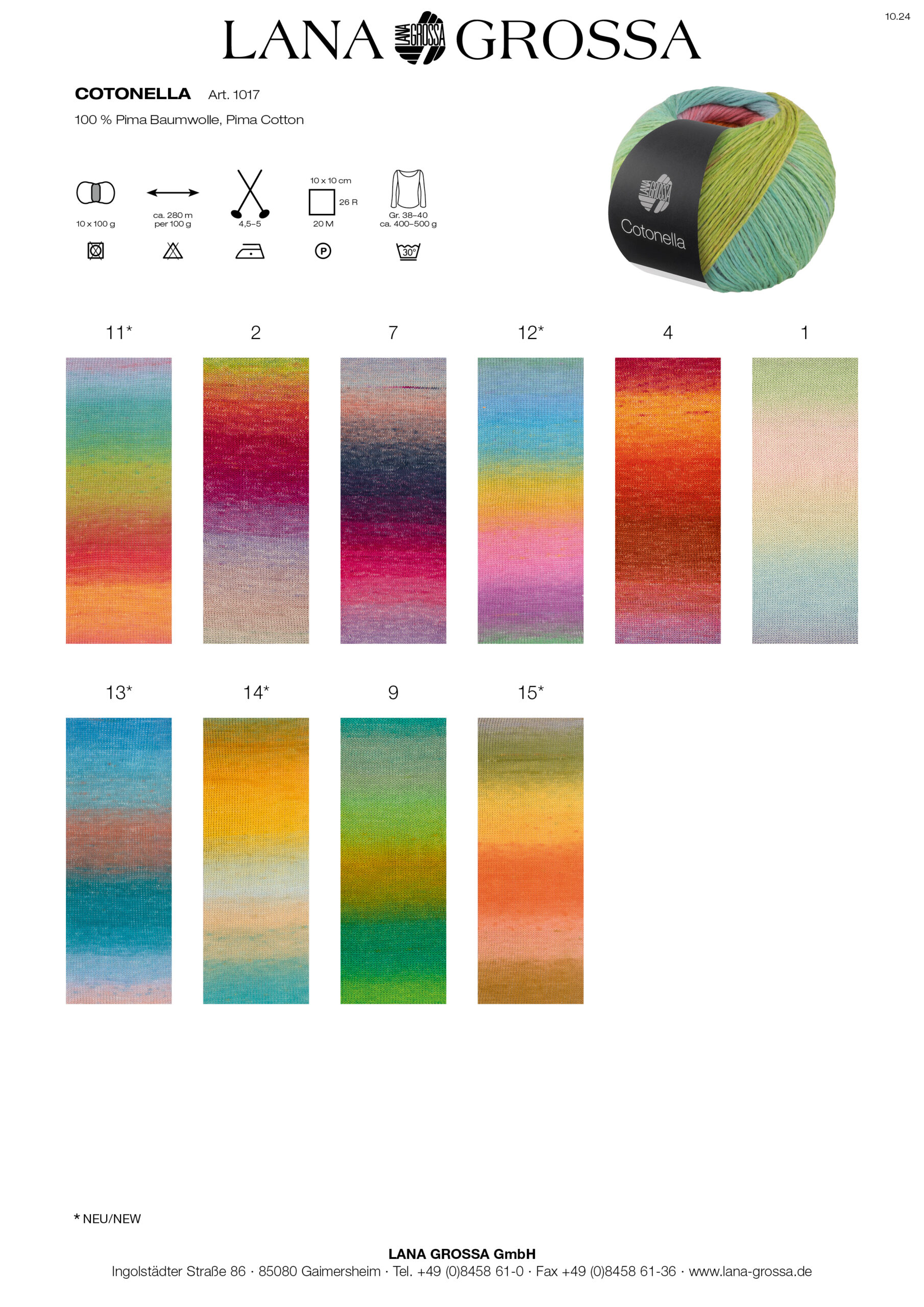 LANA GROSSA Mode mit Wolle Handels- und Vertriebs GmbH COTONELLA