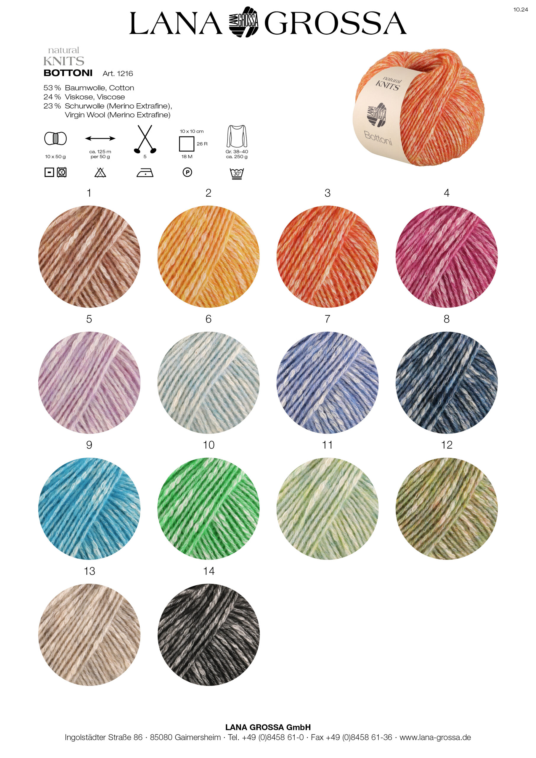 LANA GROSSA Mode mit Wolle Handels- und Vertriebs GmbH BOTTONI