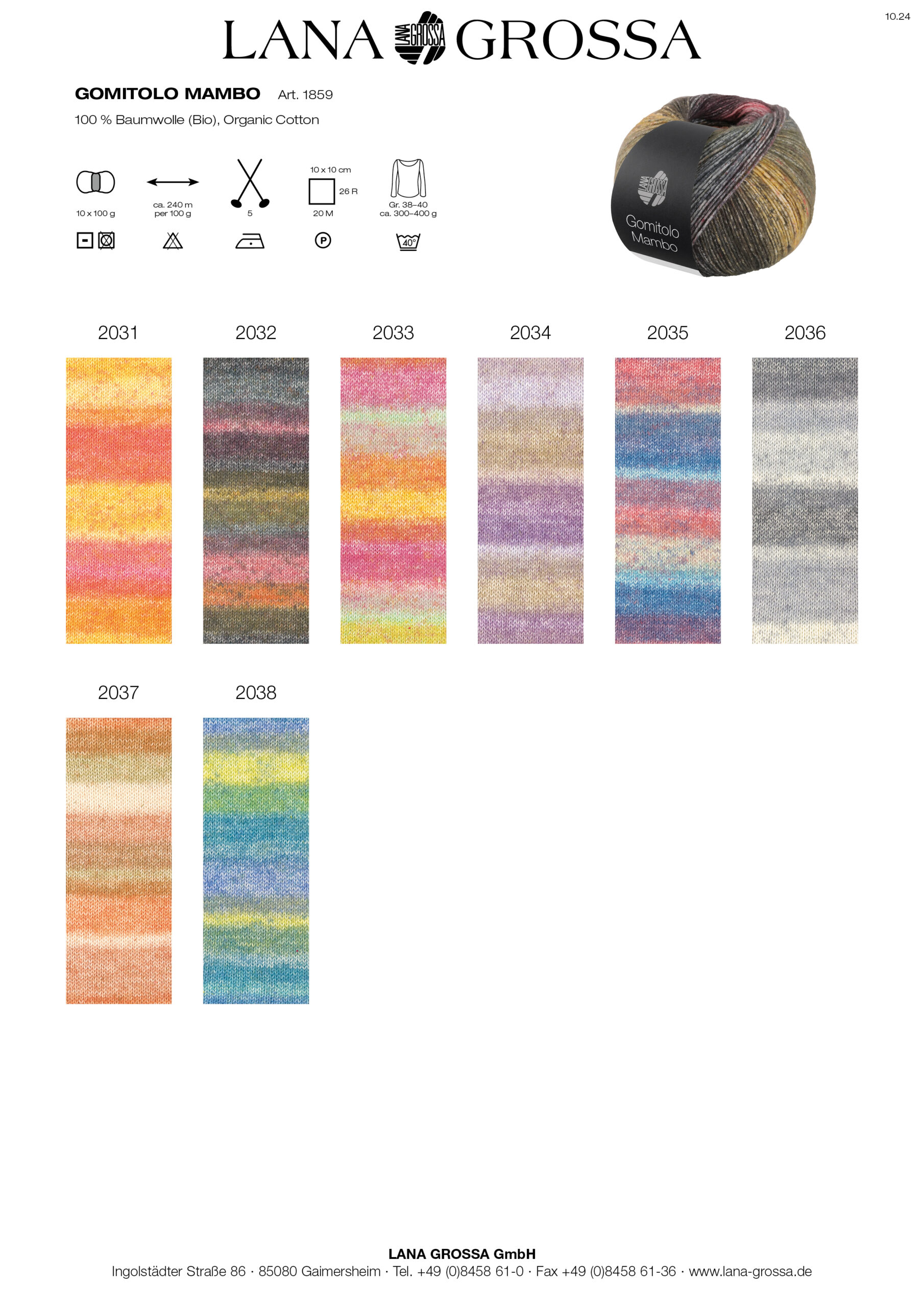 LANA GROSSA Mode mit Wolle Handels- und Vertriebs GmbH GOMITOLO MAMBO