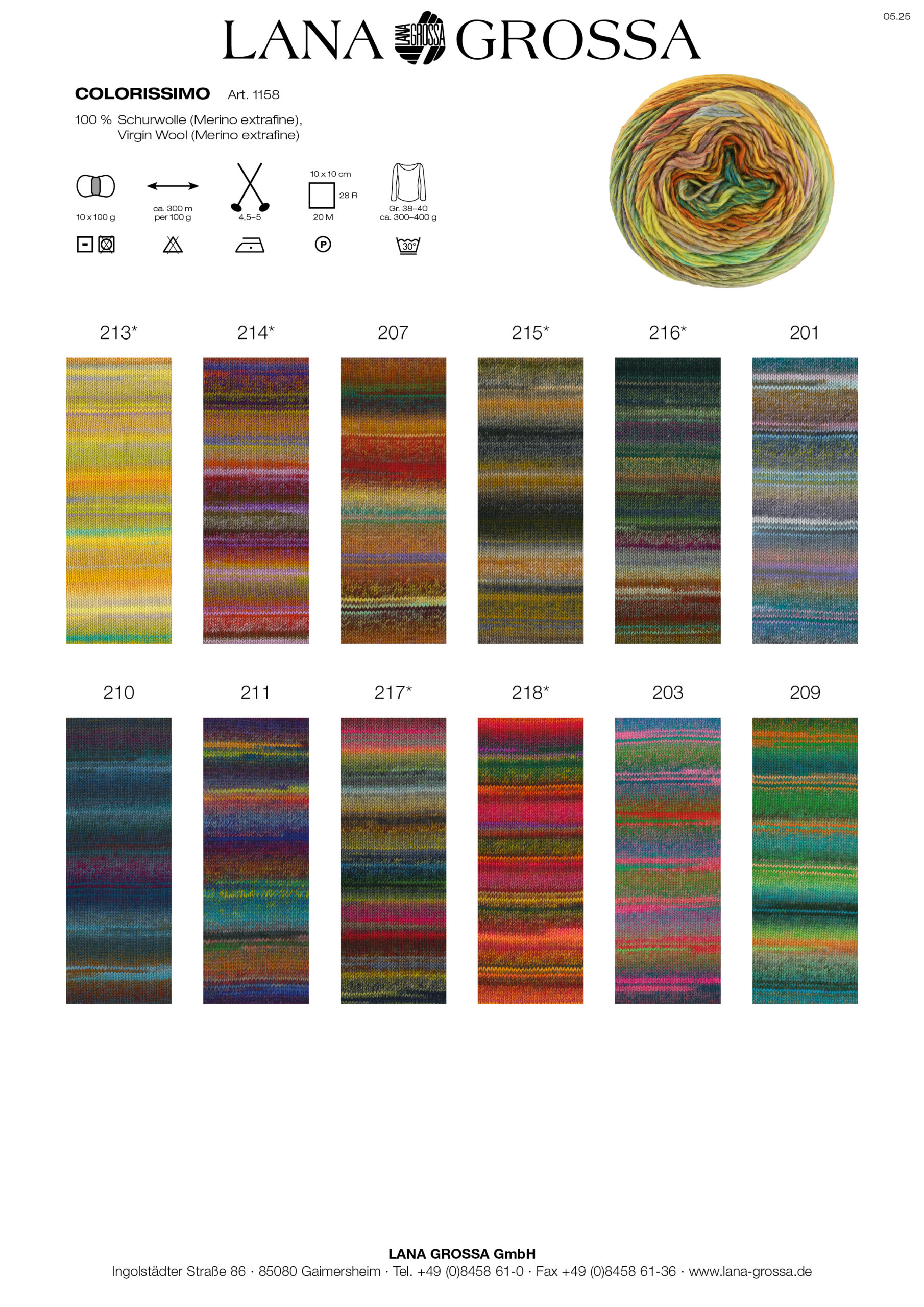 LANA GROSSA Mode mit Wolle Handels- und Vertriebs GmbH COLORISSIMO