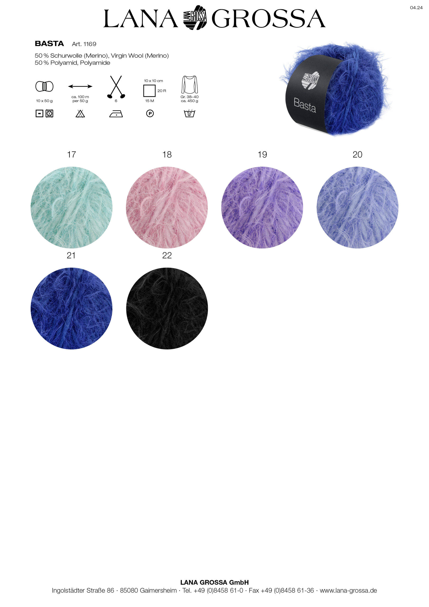 LANA GROSSA Mode mit Wolle Handels- und Vertriebs GmbH BASTA